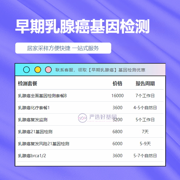 亳州基因检测早期乳腺癌需要多少时间出结果（72小时可出结果）